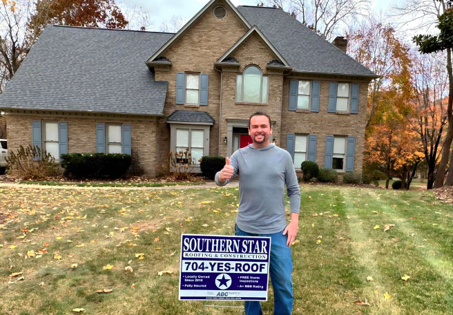 CertainTeed Landmark Pewter architectural roof installation Charlotte NC