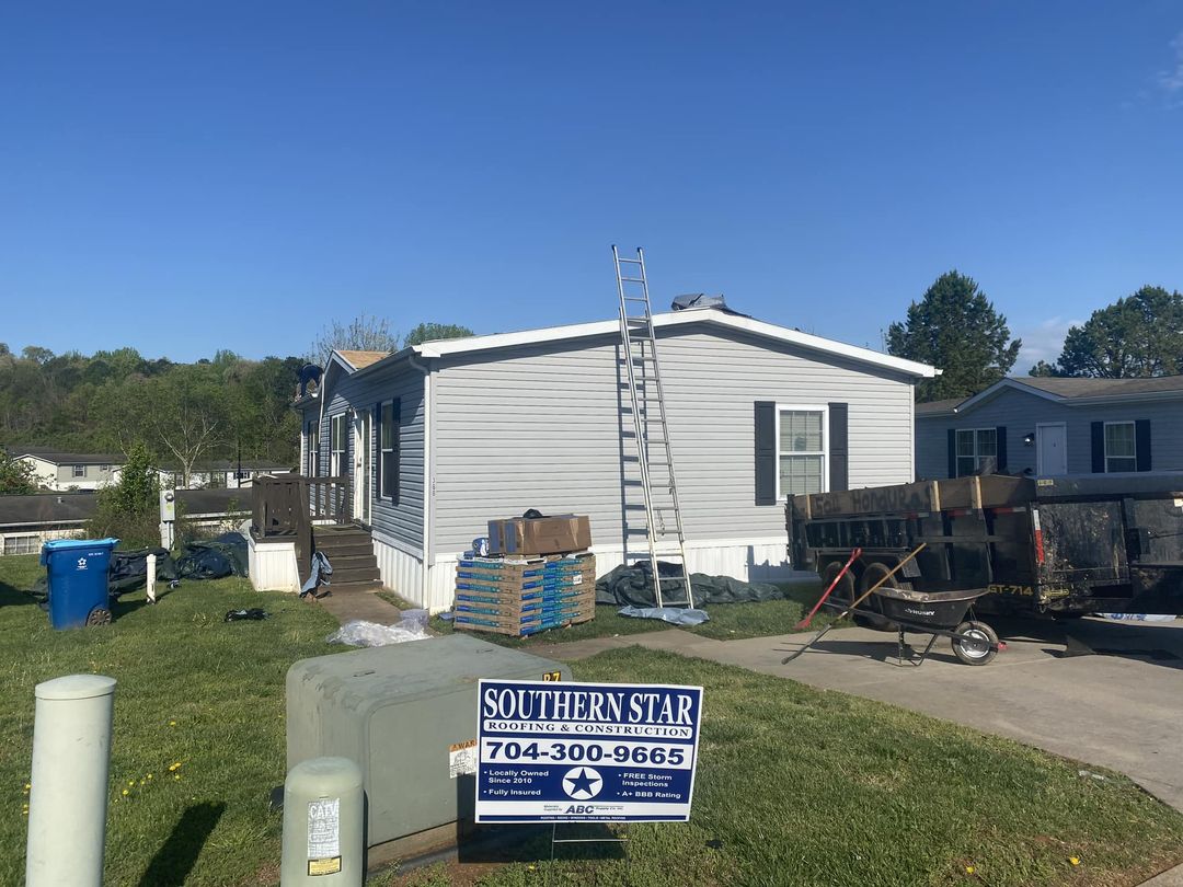 New roof installation Concord NC by Southern Star Roofing