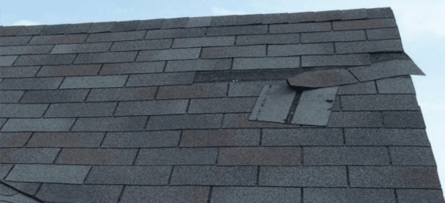 Roof repair after wind damage Charlotte NC by Southern Star Roofing